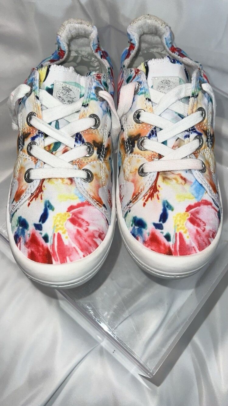 Bayshore Roxy Girls Multicolor Floral Youth Bayshore Shoes 4y Fast Ship!